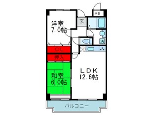 ティ－ズ緑地の物件間取画像